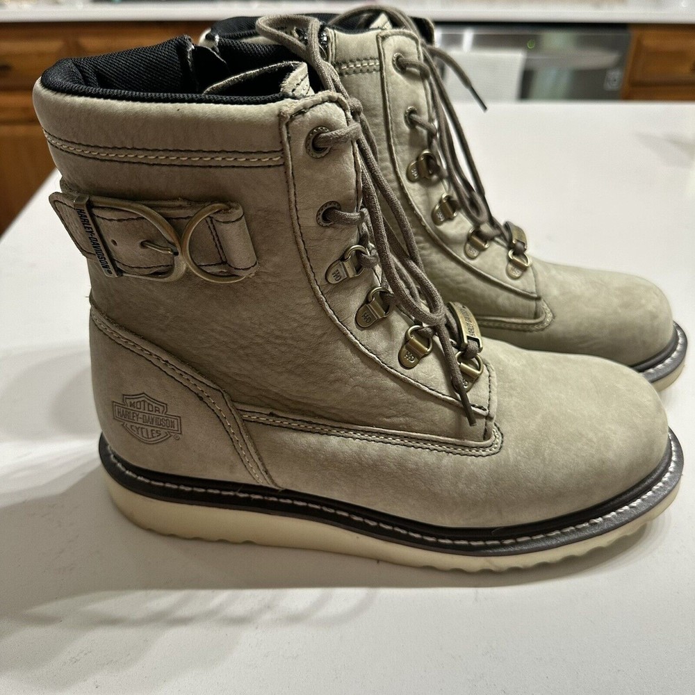 Harley-Davidson Women's Size 9 Marconi Boots D84469 Beige Great condition